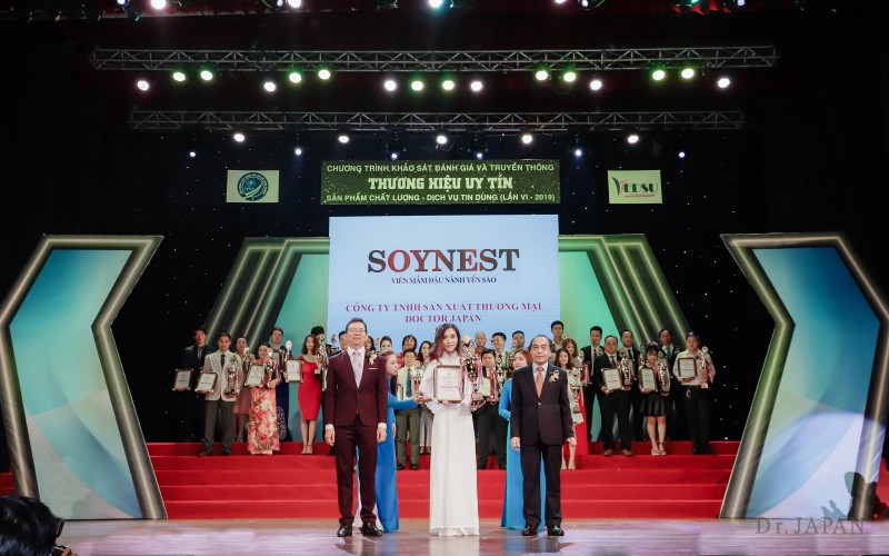 Kẹo mầm đậu nành yến sào collagen SOYNEST đạt thương hiệu uy tín năm 2019