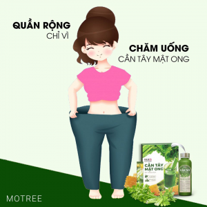 cần tây mật ong motree giảm cân đẹp da thải độc cơ thể