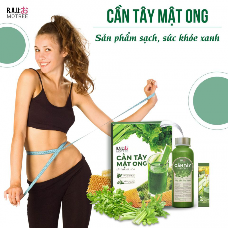 cần tây mật ong motree, giảm cân đẹp da,bảo vệ sức khỏe