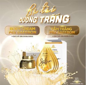 Tắm Trắng Collagen X3 Luxury Mix Saffron- Mỹ Phẩm Đông Anh
