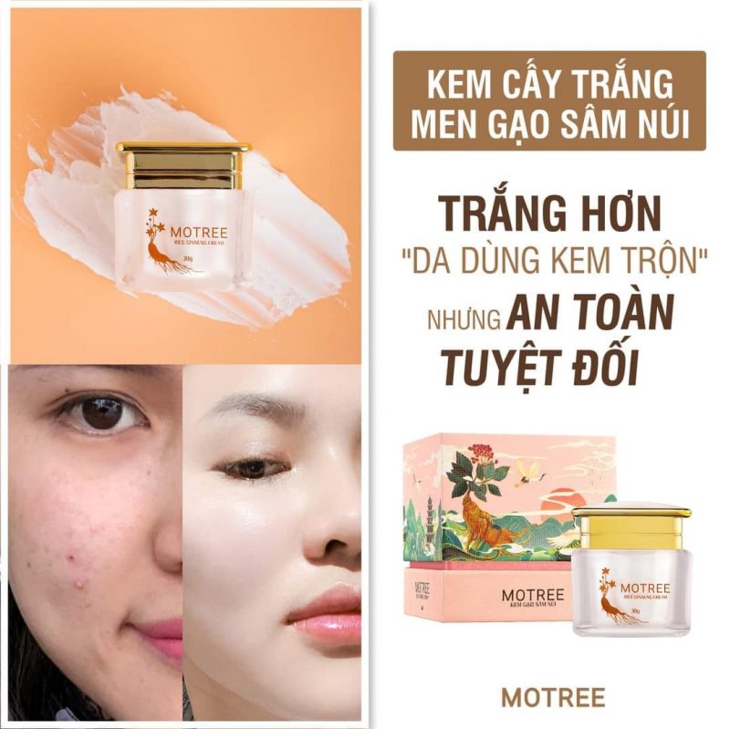 kem dưỡng trắng da motree