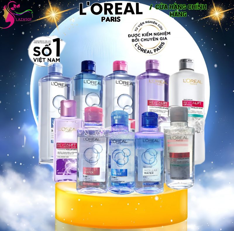 Nước tẩy trang L'oreal 95ml 400ml