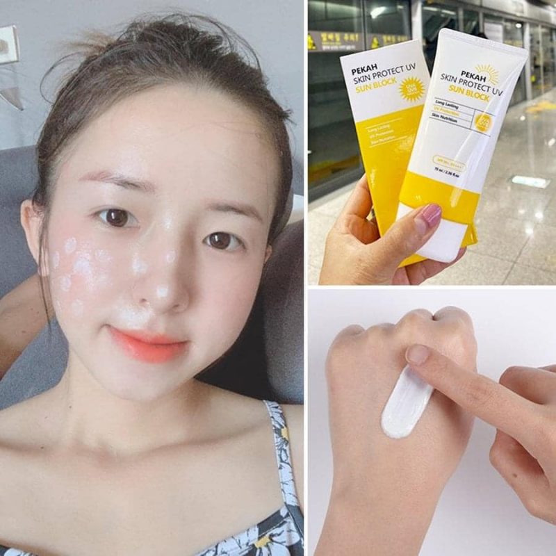 kem chống nắng dưỡng trắng pekah